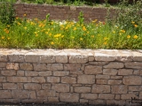 Mur en pierre à bâtir clivée